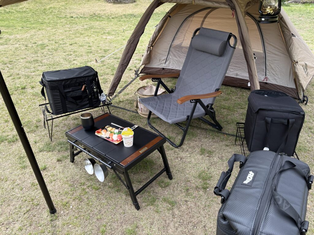 ソロキャンプ　レイアウト