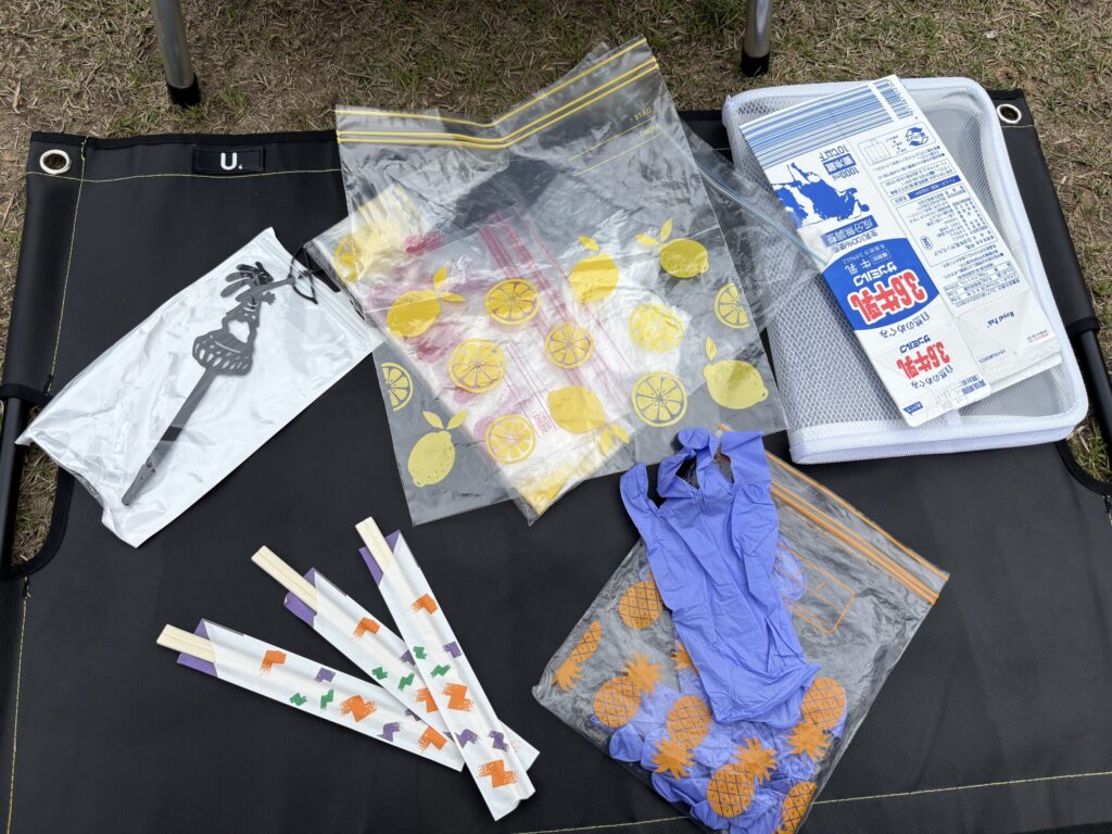 キャンプ　収納術