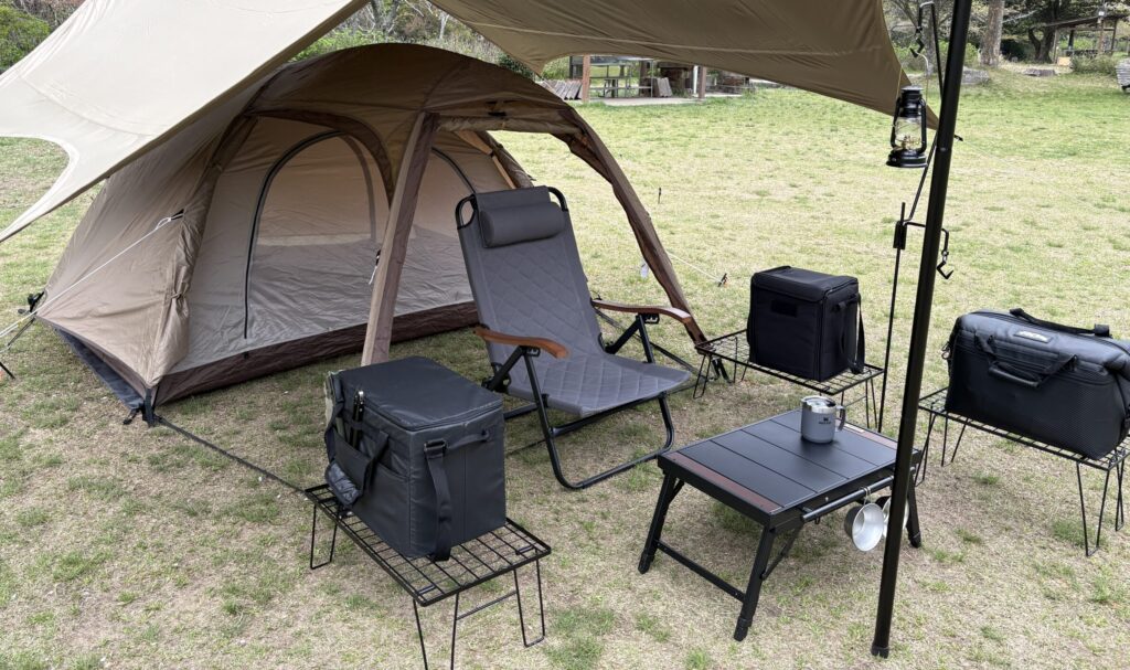 キャンプ　ミニマル装備