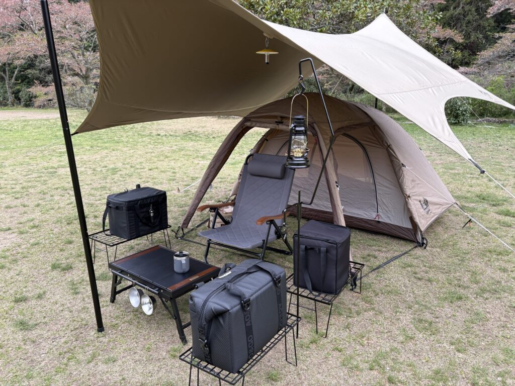 ソロキャンプ　収納