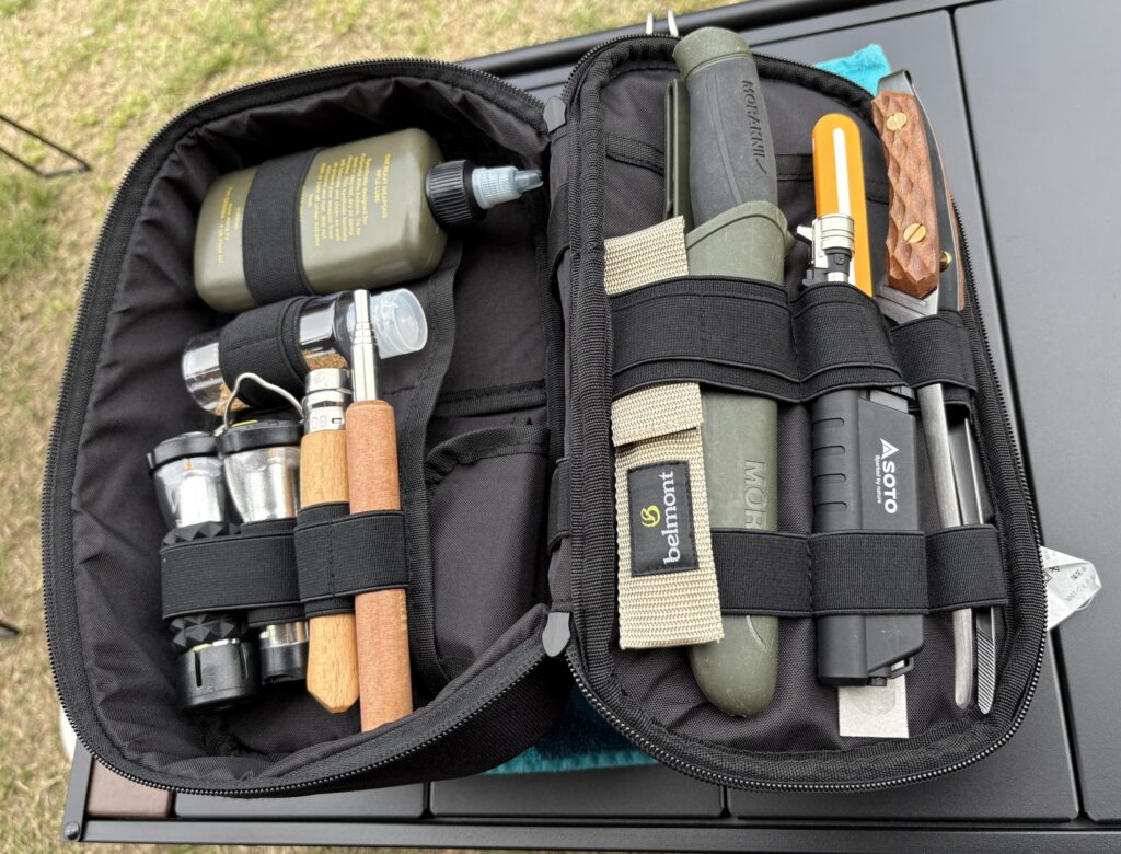 ソロキャンプ　収納術