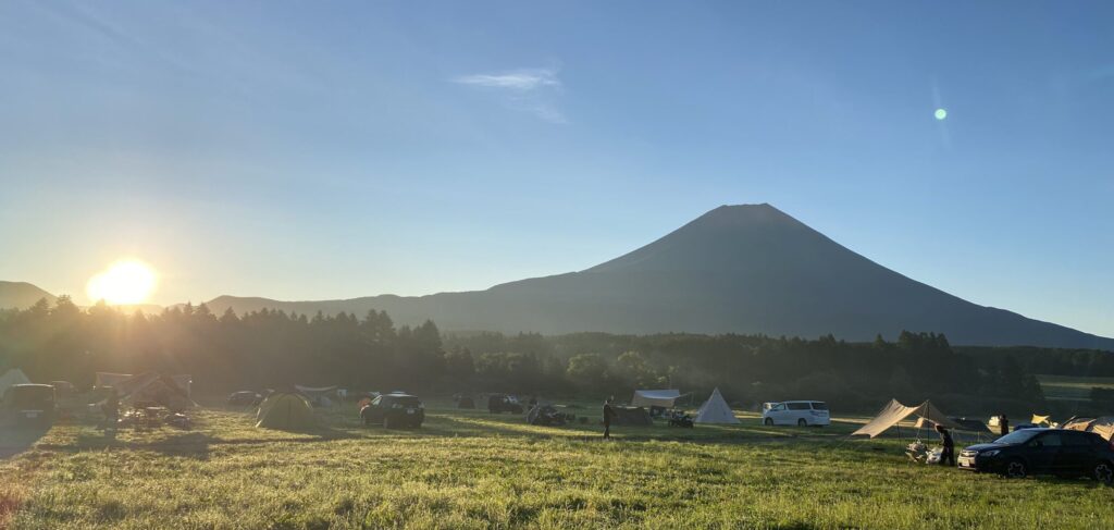 ふもとっぱら　朝日